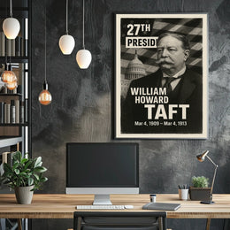 William Howard Taft 27th President of the United States Digital Montaje Poster