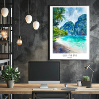 Koh Phi Phi Tropical Paradise Travel Poster PosterGoat