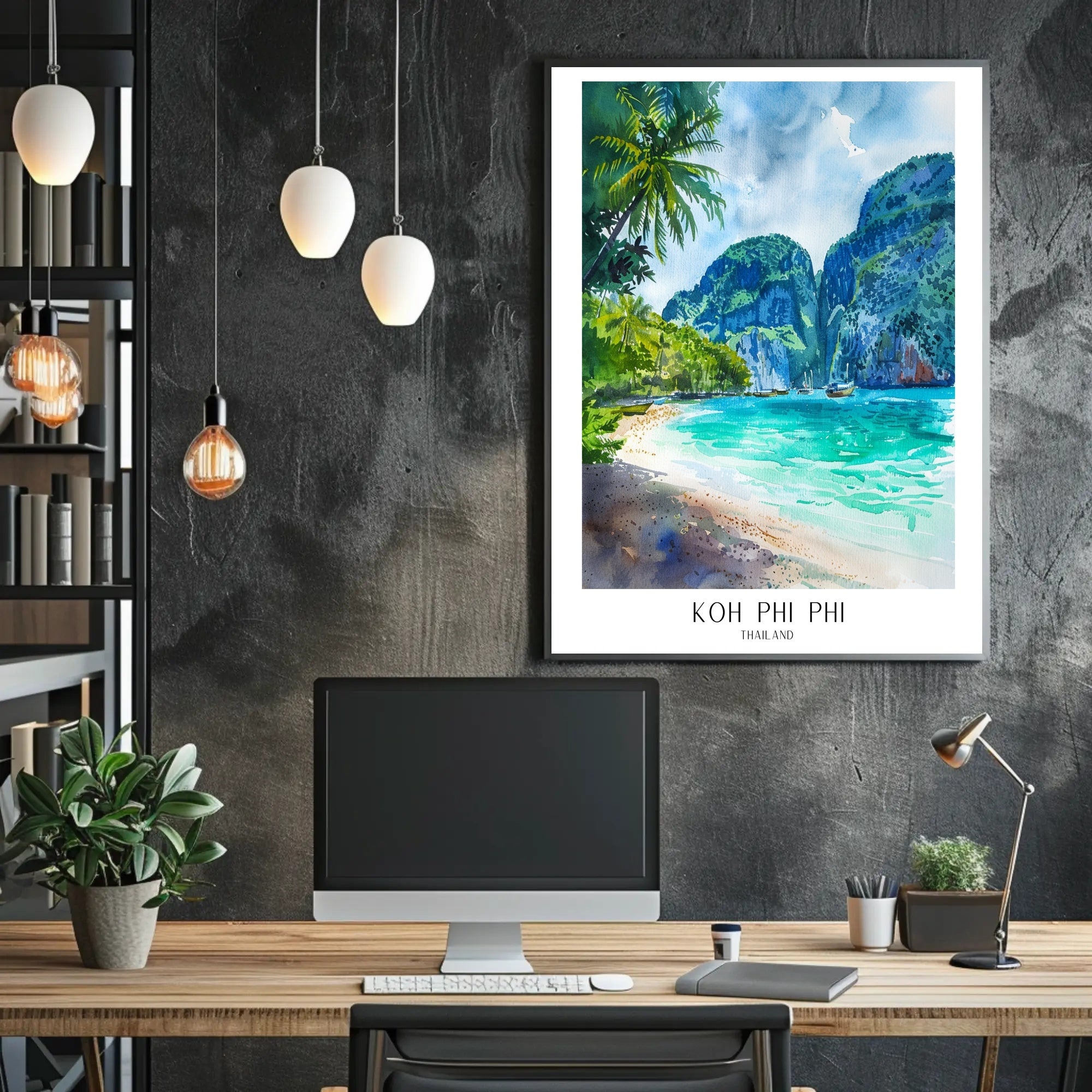 Koh Phi Phi Tropical Paradise Travel Poster PosterGoat
