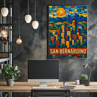 San Bernardino Cityscape Poster