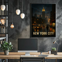 New York City at Night Poster