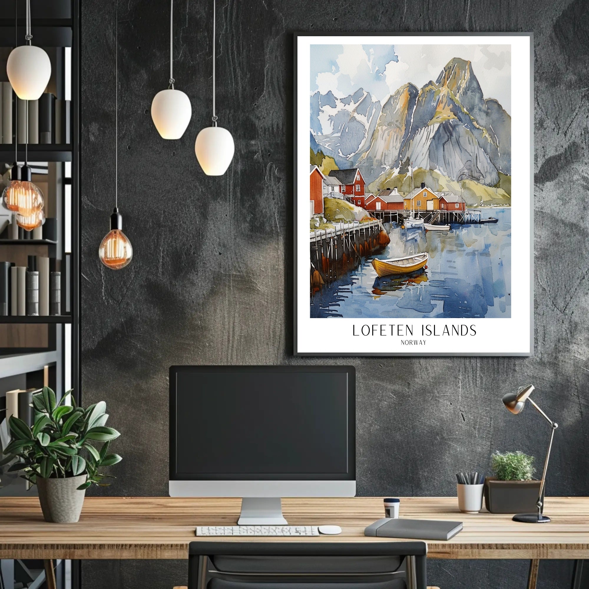 Lofoten Islands Artwork Poster PosterGoat