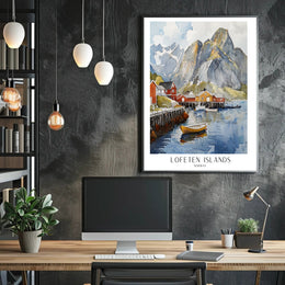 Lofoten Islands Artwork Poster PosterGoat