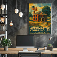Appomattox Court House Historical Poster