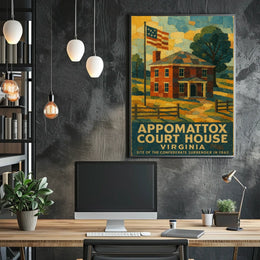 Appomattox Court House Historical Poster