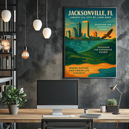 Discover JacksonvilleS Expansive Charm Poster
