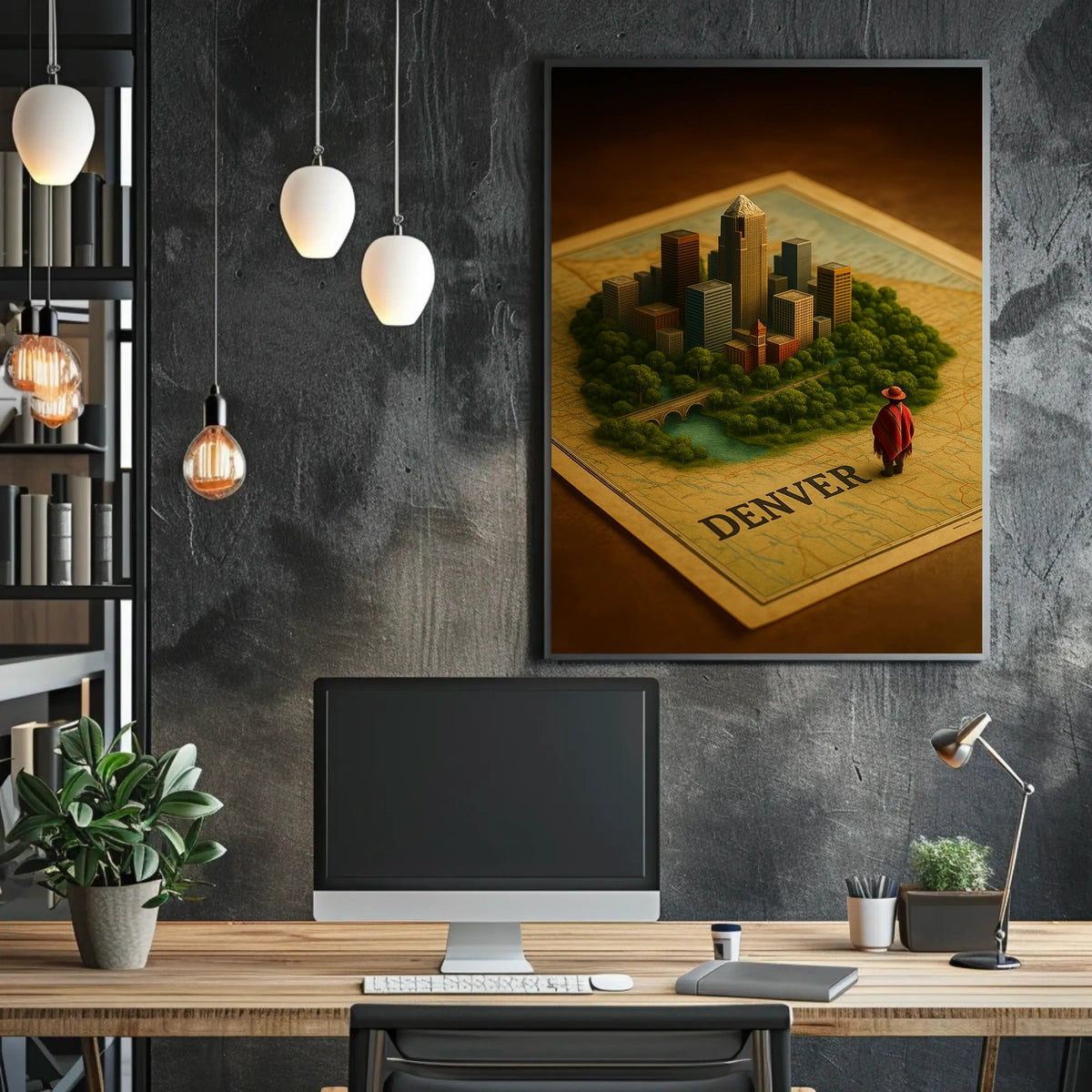 Denver Cityscape Poster
