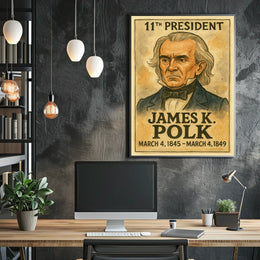 James K. Polk 11th President Poster