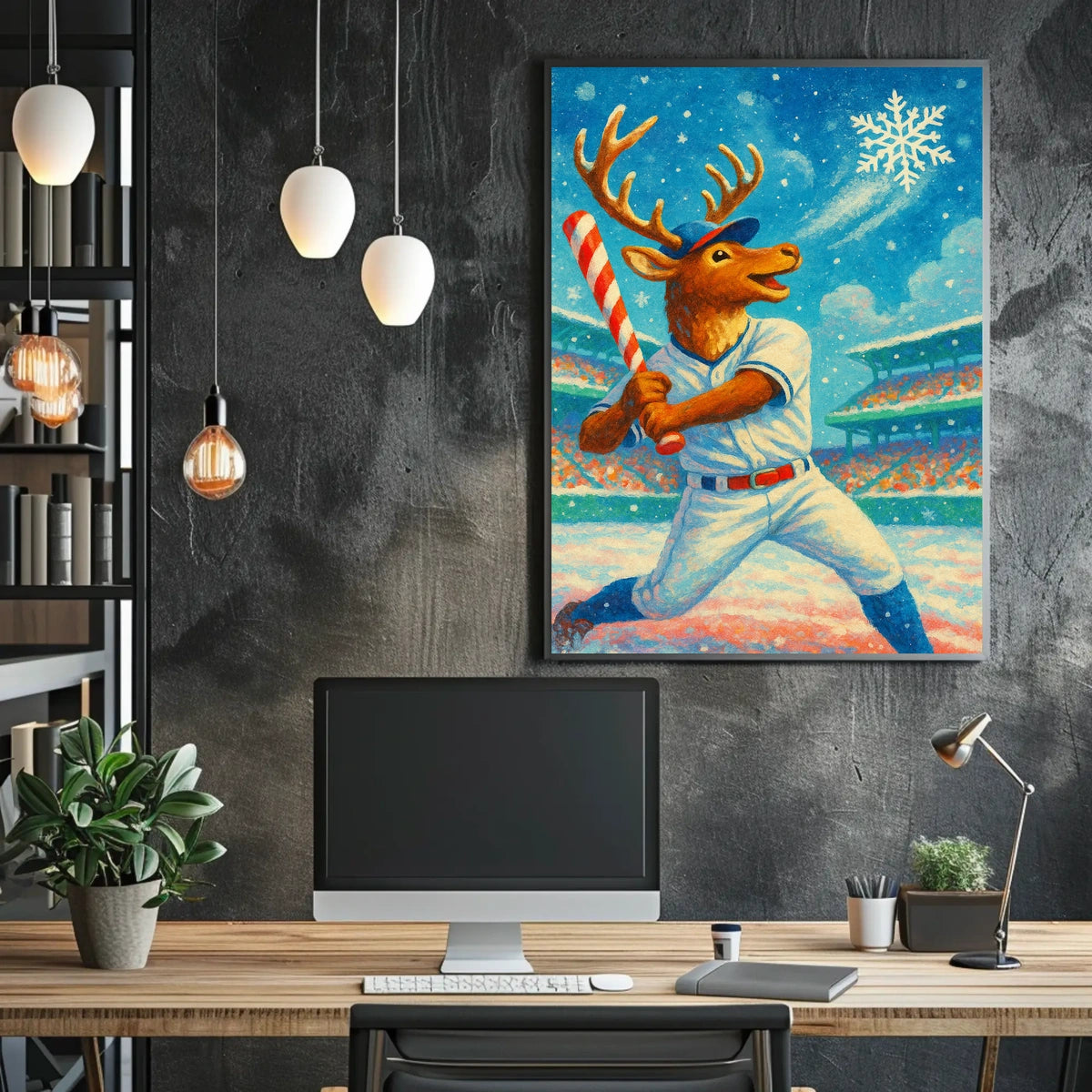 Winter Wonderland Baseball Poster