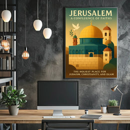 Jerusalem A Confluence Of Faiths Poster
