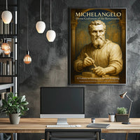 Michelangelo Divine Craftsman of the Renaissance Poster PosterGoat