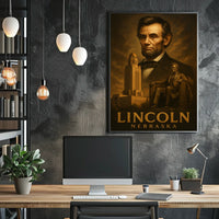 Abraham Lincoln Nebraska Tribute Poster