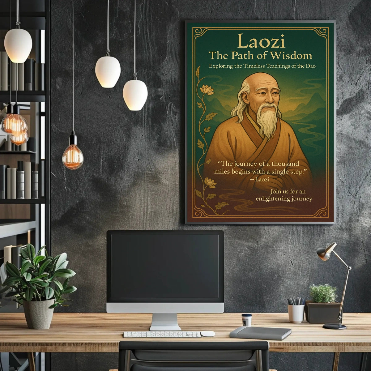 Laozi The Path Of Wisdom Poster