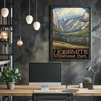 Yosemite National Park Poster Vintage Travel Print