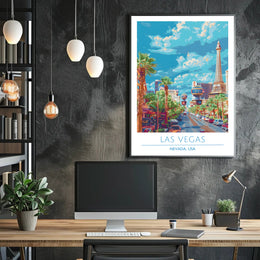 Las Vegas Street View Poster