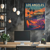 Los Angeles City Of Angels Poster