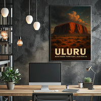 Uluru Australia Outback Sunset Decor Lovers Poster