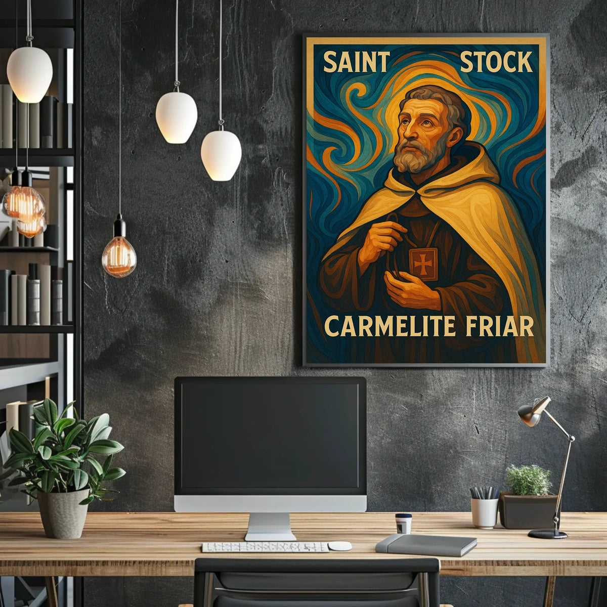 Saint Simon Stock Carmelite Friar Poster