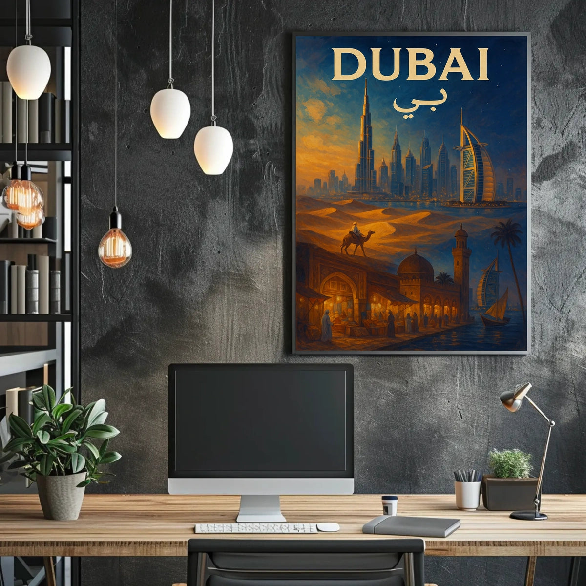 Dubai Poster A Journey Through Time Wall Art For Travelers