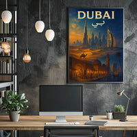 Dubai Poster A Journey Through Time Wall Art For Travelers