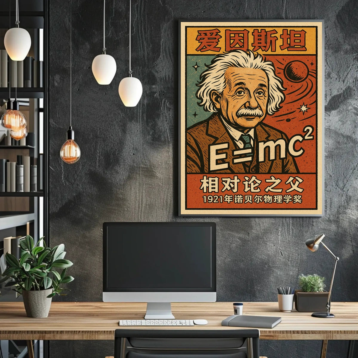 Albert Einstein Father Of Relativity Poster