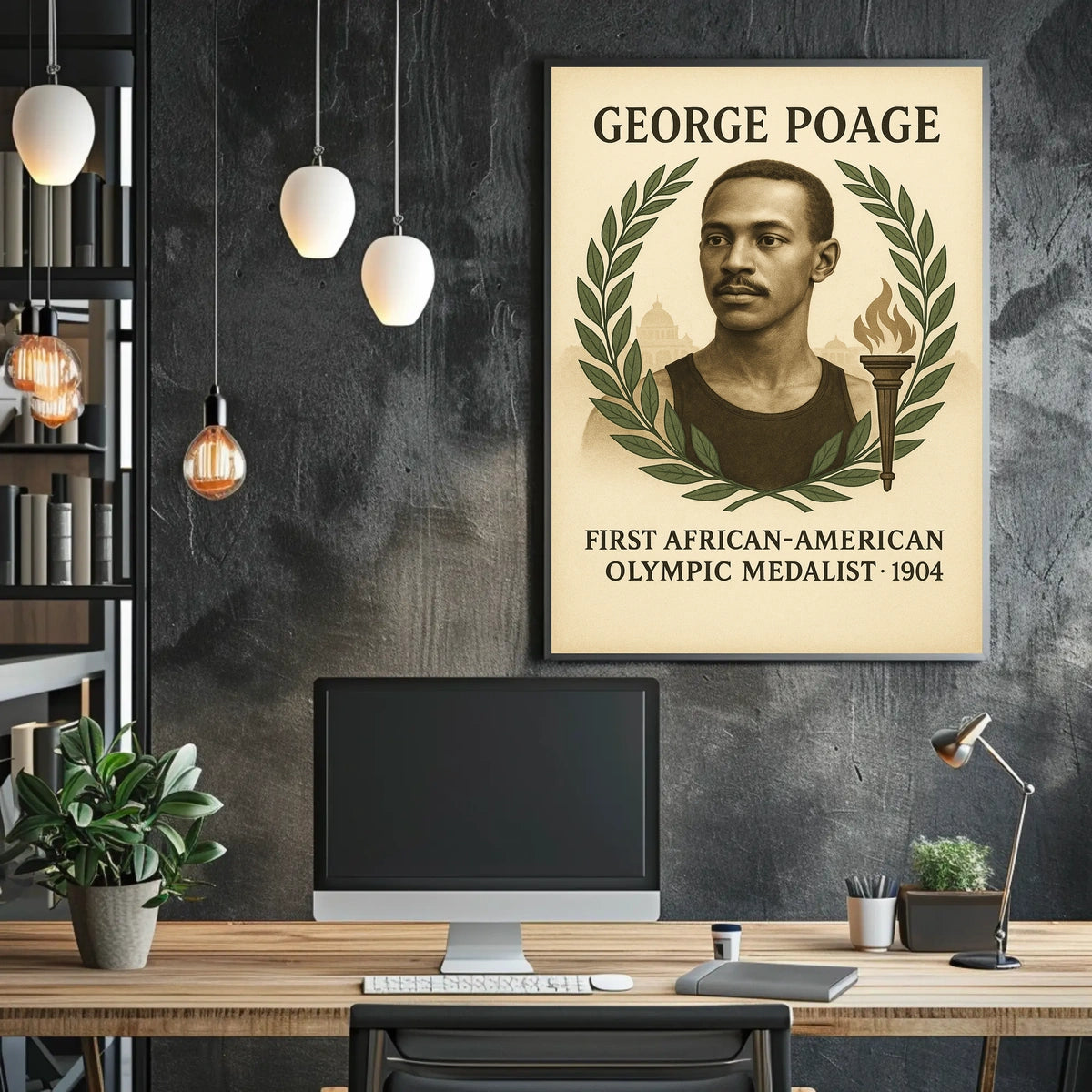George Poage First African-American Poster