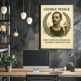 George Poage First African-American Poster
