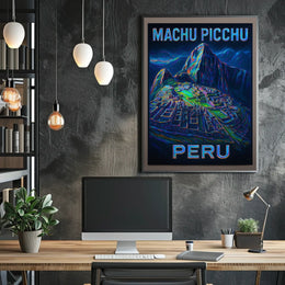 Machu Picchu Adventure Impressionism Traveler Poster