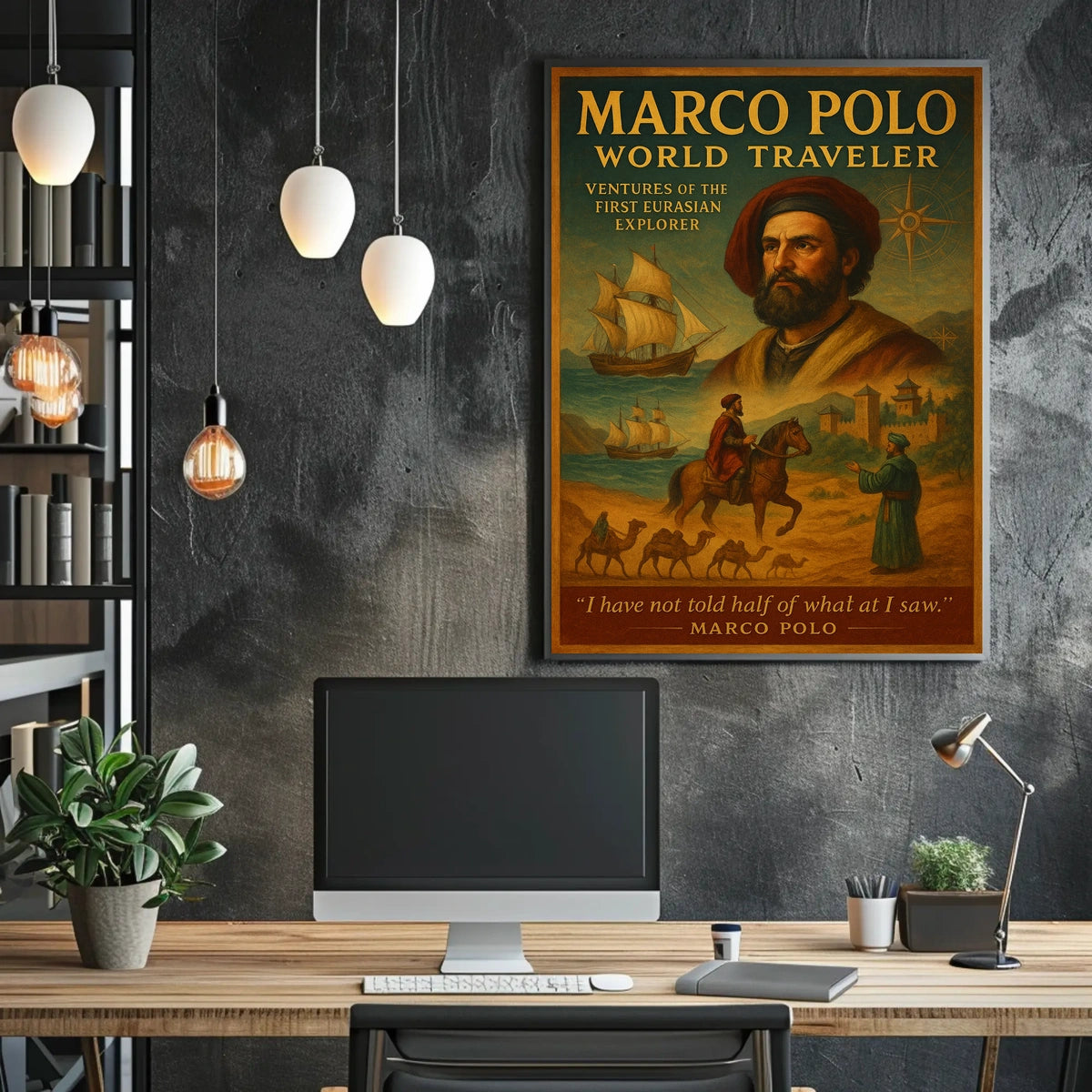 Marco Polo World Traveler Poster