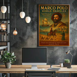 Marco Polo World Traveler Poster