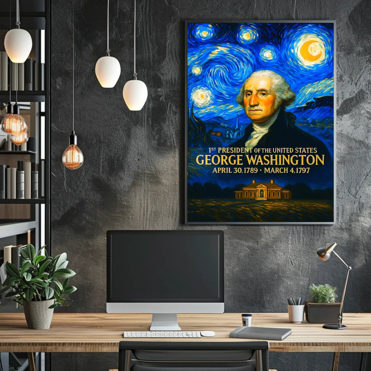 George Washington 1st President of the United States Presidential Masterpiece Series Poster