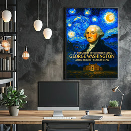 George Washington 1st President of the United States Presidential Masterpiece Series Poster