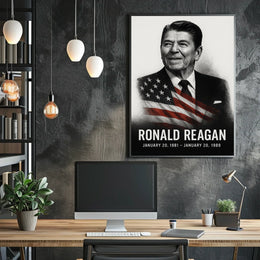 Ronald Reagan 40th President of the United States Reflections Poster