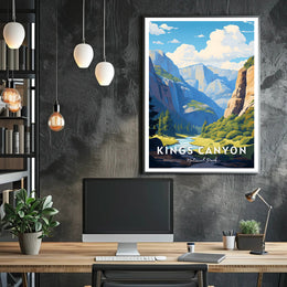 Kings Canyon National Park Scenic Poster Print
