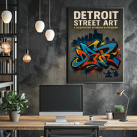 Detroit Street Art Wall Art Print PosterGoat