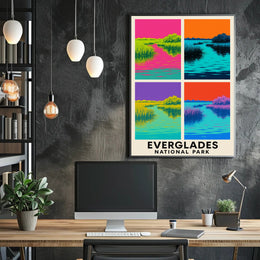 Everglades National Park Vibrant Reflections Poster