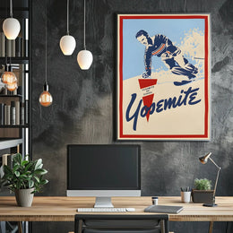 Yosemite Ski School Adventure Poster