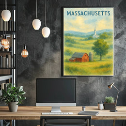 Scenic Massachusetts Landscape Poster