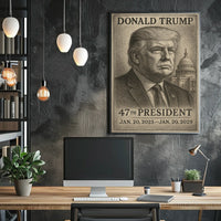Donald Trump Reflective Leader at the Capitol Poster