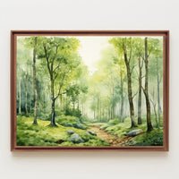 Tranquil Forest Pathway Poster