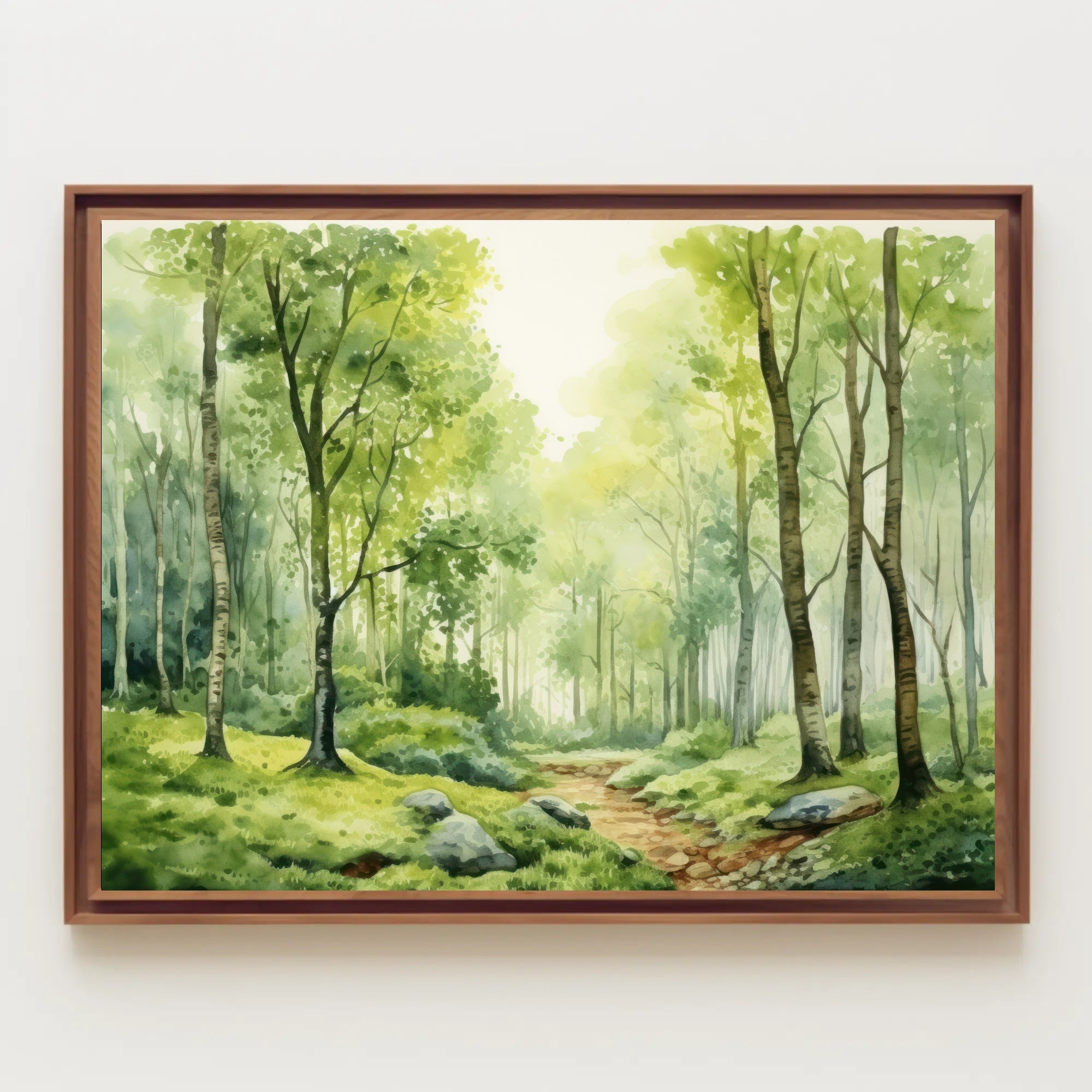 Tranquil Forest Pathway Poster