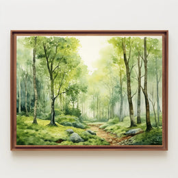 Tranquil Forest Pathway Poster