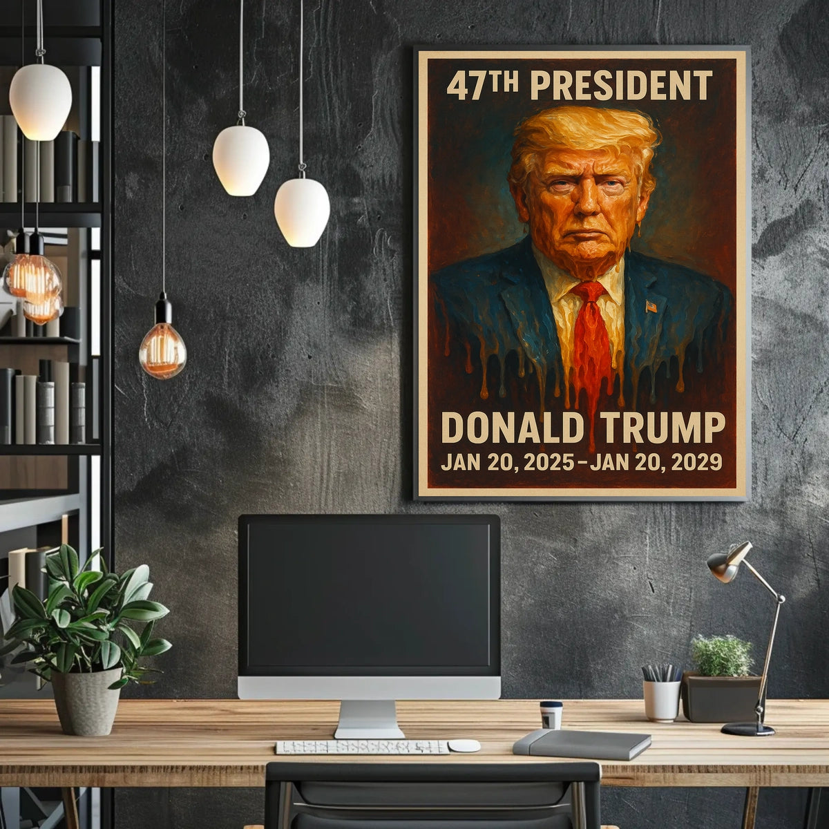 Donald Trump Radiant Resilience Pop Art Patriotism Inspiration Collectors Poster