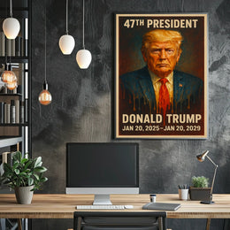 Donald Trump Radiant Resilience Pop Art Patriotism Inspiration Collectors Poster