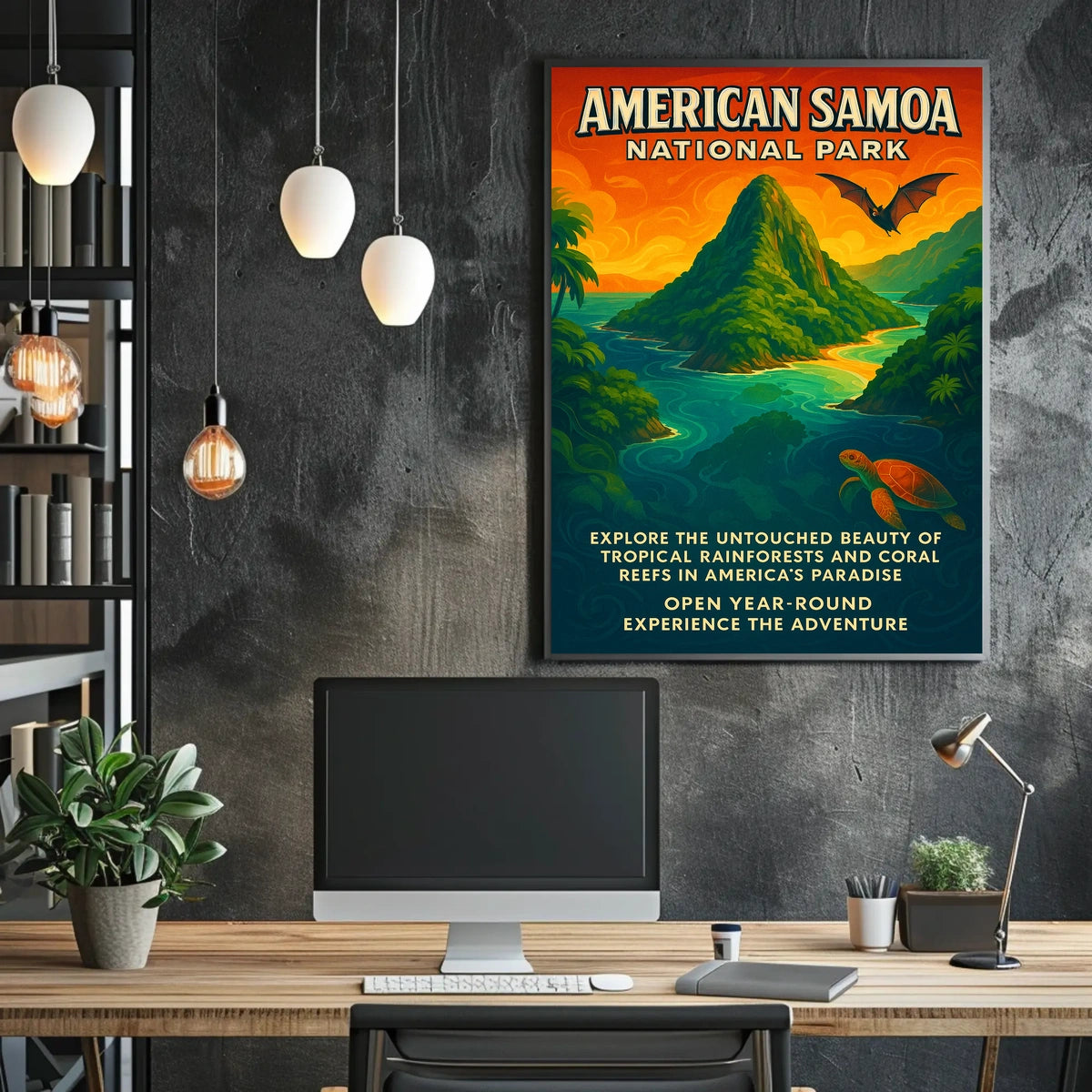 American Samoa National Park Adventure Poster Print