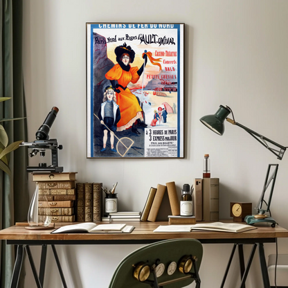 Paris-Nord to Ault-Onival Beaches Vintage Poster