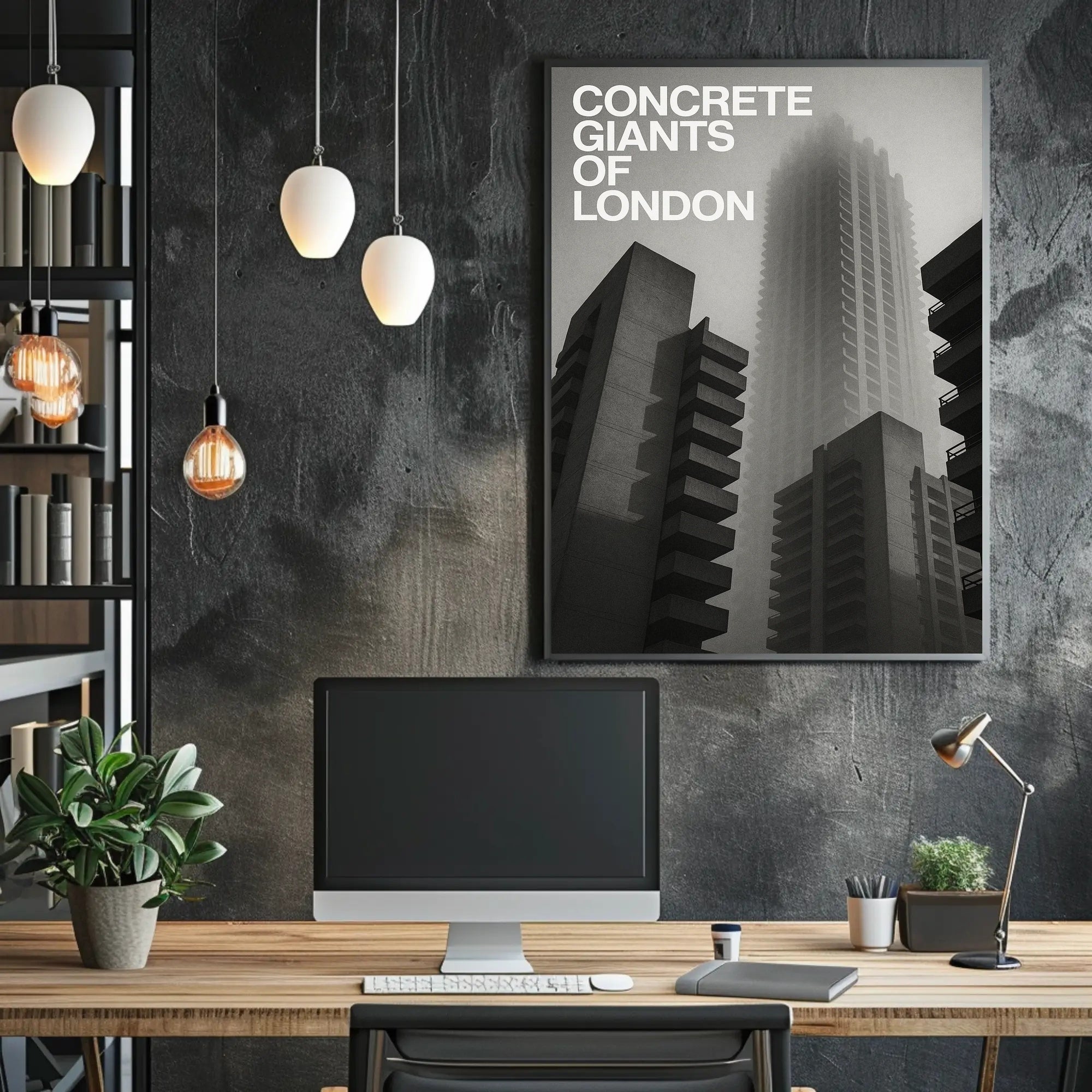Concrete Giants of London Urban or Cityscape Poster