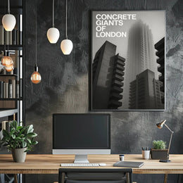 Concrete Giants of London Urban or Cityscape Poster