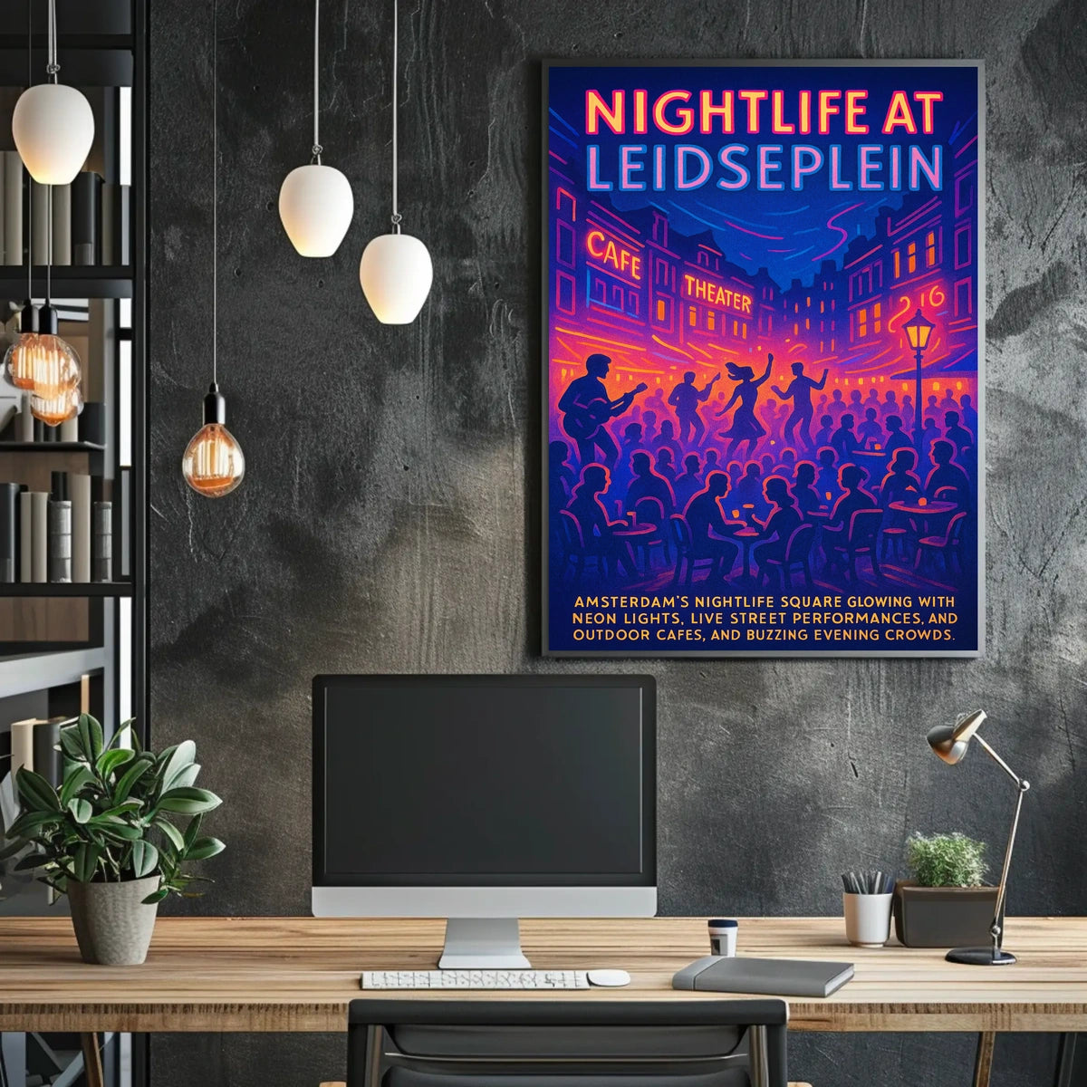 Nightlife At Leidseplein Poster