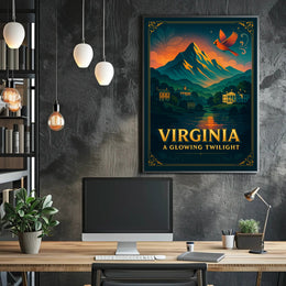 Virginia's Twilight Peace Travel Poster
